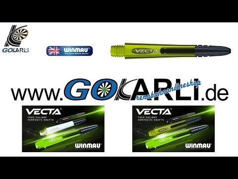 Winmau Vecta Shaft Grün Green MVG Michael van Gerwen Composite mit leichtem aluminiumlegierten Top