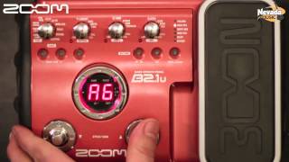 Zoom B2.1u Bass Multi Fx Processor demo - Nevada Music UK