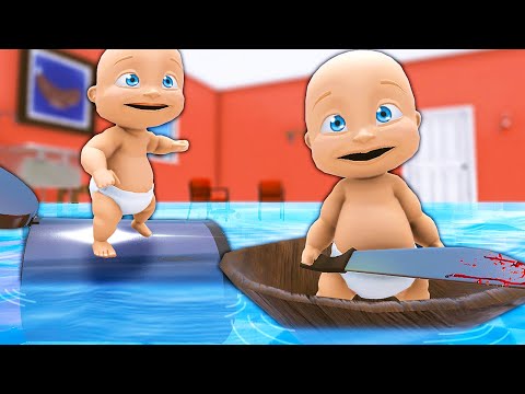 Babies Survive FLOOD Using Homemade Rafts - Who's Your Daddy 2