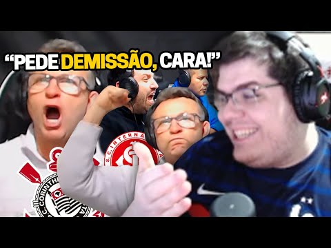 CASIMIRO REAGINDO AO CRAQUE NETO APÓS EMPATE (CORINTHIANS 1X1 INTERNACIONAL) | Cortes do Casimito