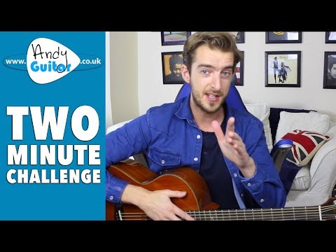 2 Minute Guitar Challenge - Can You Do THIS?