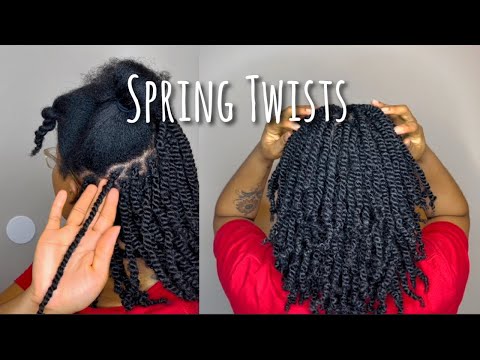DIY Spring Twists Tutorial | Easy Protective Style for...