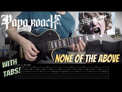 Papa Roach 'None Of The Above' (New Song) - Guitar COVER & LESSON with TABS