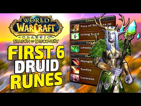 WoW Classic Season of Discovery Druid Runes and Where To Find Them - First 6 Runes