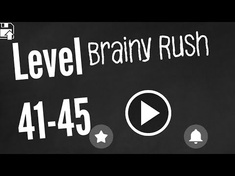 Level 41 42 43 44 45 Brainy Rush Wood Block Physics Puzzle Android Walkthrough