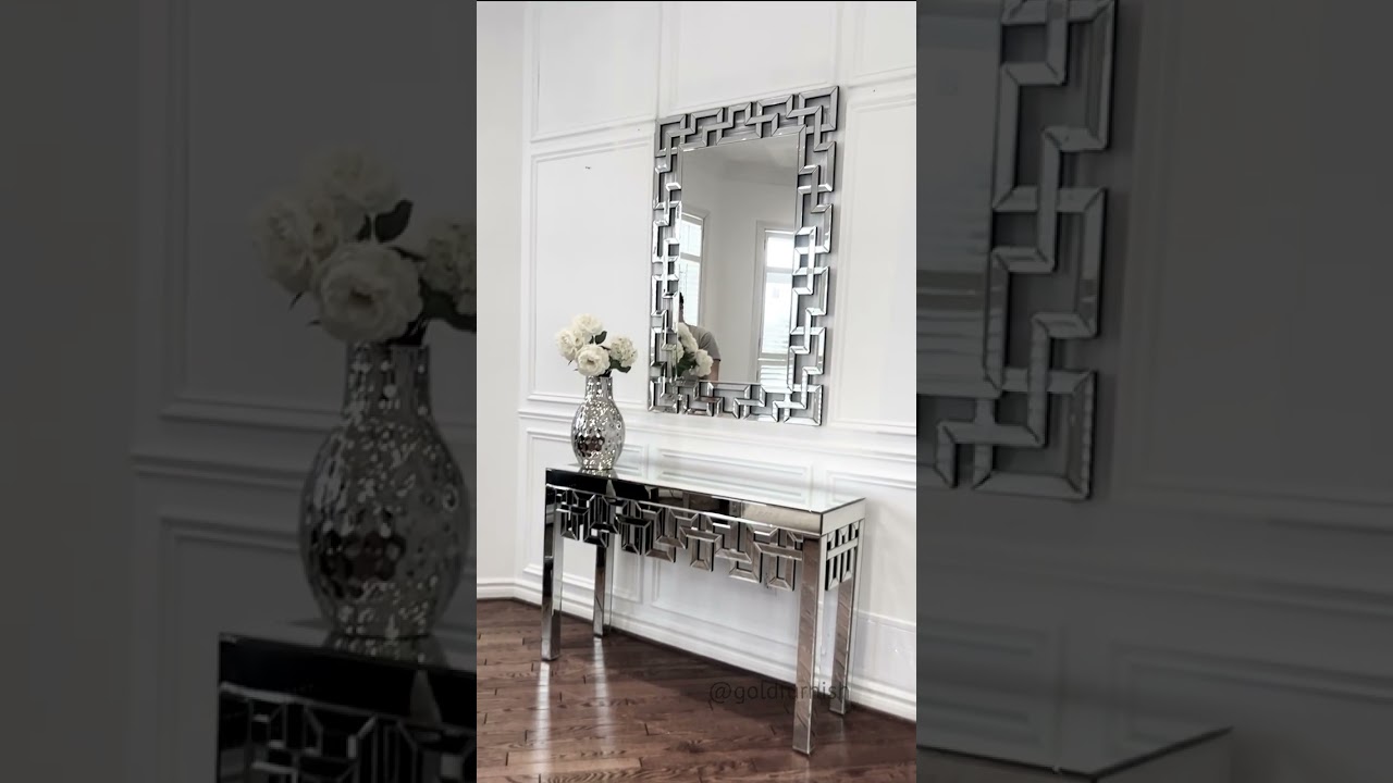 Mirrored Console Set