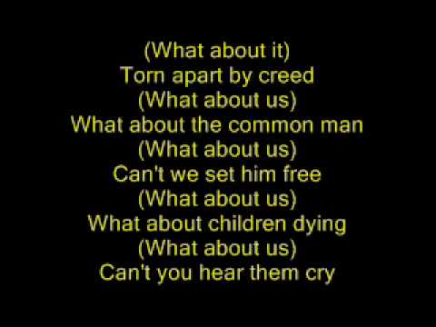 Michael Jackson - Earth song - lyrics