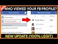 How to see who viewed my Facebook profile 2024 - Profile Visits on Facebook