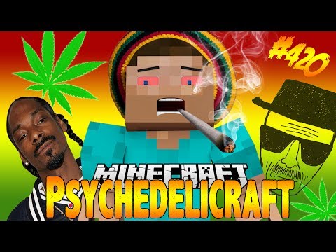 DRUGS IN MINECRAFT ?! Psychedelicraft Mod Showcase - Weed & Cocaine & Hallucinations [ 1.7.2 ]