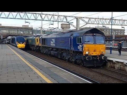 66424 66528 66513 Triple header On 6G94 At Stafford