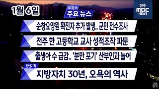 [뉴스투데이] 전주MBC 2021년 01월 06일