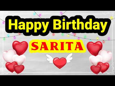 HAPPY BIRTHDAY SARITA || Happy Birthday Sarita Whatsapp Status || Happy Birthday Sarita Ji