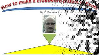Tutorial 2: How to make an interactive crossword puzzle.