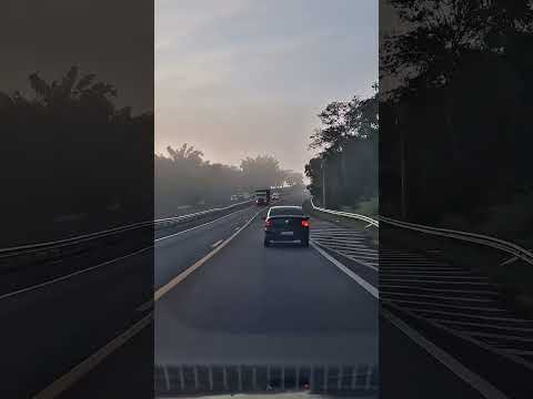 Driving in Road Osvaldo Cruz SP #brazil #worldcities #travel #highway #ontheroad #roaddriving #fog