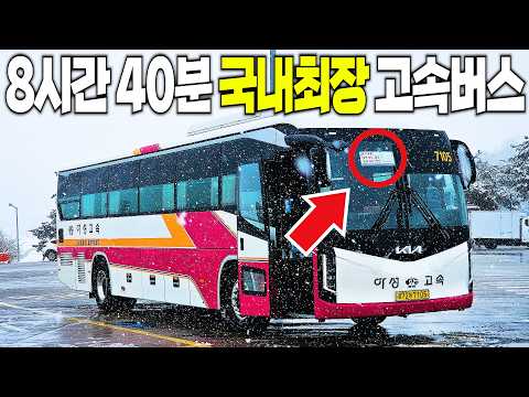🚌 편도 8시간 40분, 대한민국에서 가장 긴 국토 횡단버스 타고 여행 가보기