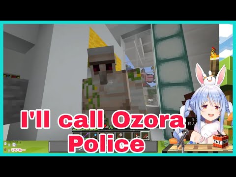 Hololive Cut - Pekora Visit Id Mall n Try To Report a Golem To police | Minecraft [Hololive/Eng Sub]