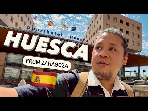 What to see in HUESCA | Bus from Zaragoza | DIY Travel 4K ENG