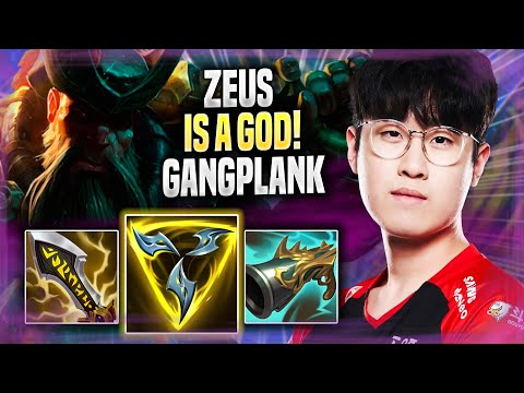 ZEUS IS A GOD WITH GANGPLANK! - T1 Zeus Plays Gangplank TOP vs Jax! | Season 2022