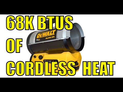Review of the DeWalt 68,000 BTU Cordless Forced Air Propane Heater (DXH70CFAV)