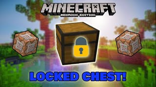 Minecraft Bedrock How to Lock Chests - Bedrock Command Block Tutorial
