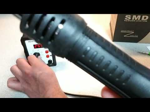 Review of Vevitts 858D Hot Air Rework Station, SMD Hot Air Reflow Adjustable Soldering