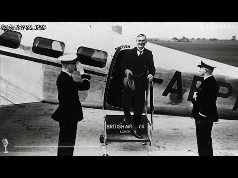 Chamberlain's "Peace For Our Time" | Return From Munich Agreement - September 30, 1938