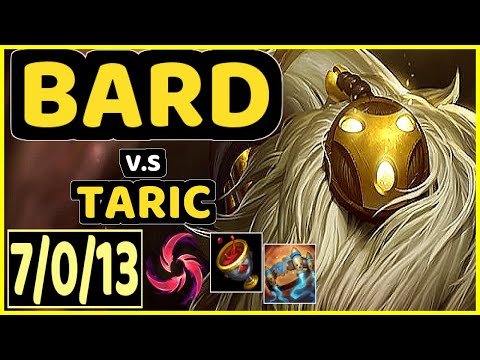 DIAMOND (BARD) vs TARIC - 7/0/13 KDA BOTTOM SUPPORT CHALLENGER GAMEPLAY - NA