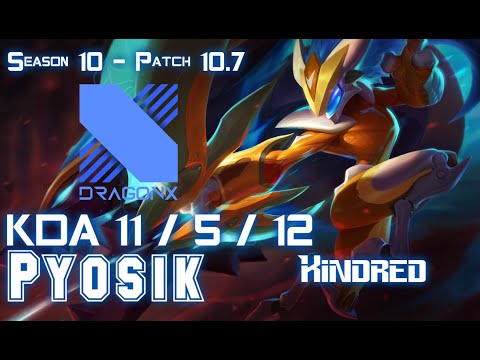 DRX Pyosik KINDRED vs REK'SAI Jungle - Patch 10.7 KR Ranked