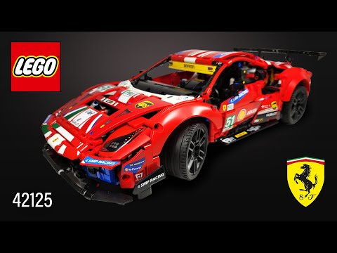 LEGO® Technic™ Ferrari 488 GTE “AF Corse #51” [42125](1677 pcs) Building Instructions | TBB