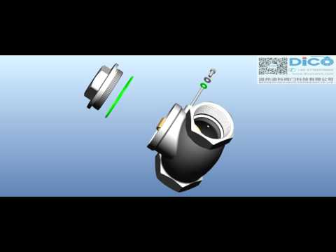 橫式逆止閥構造