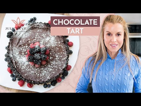 EASY CHOCOLATE TART RECIPE by Home Cooking with Julie Neville