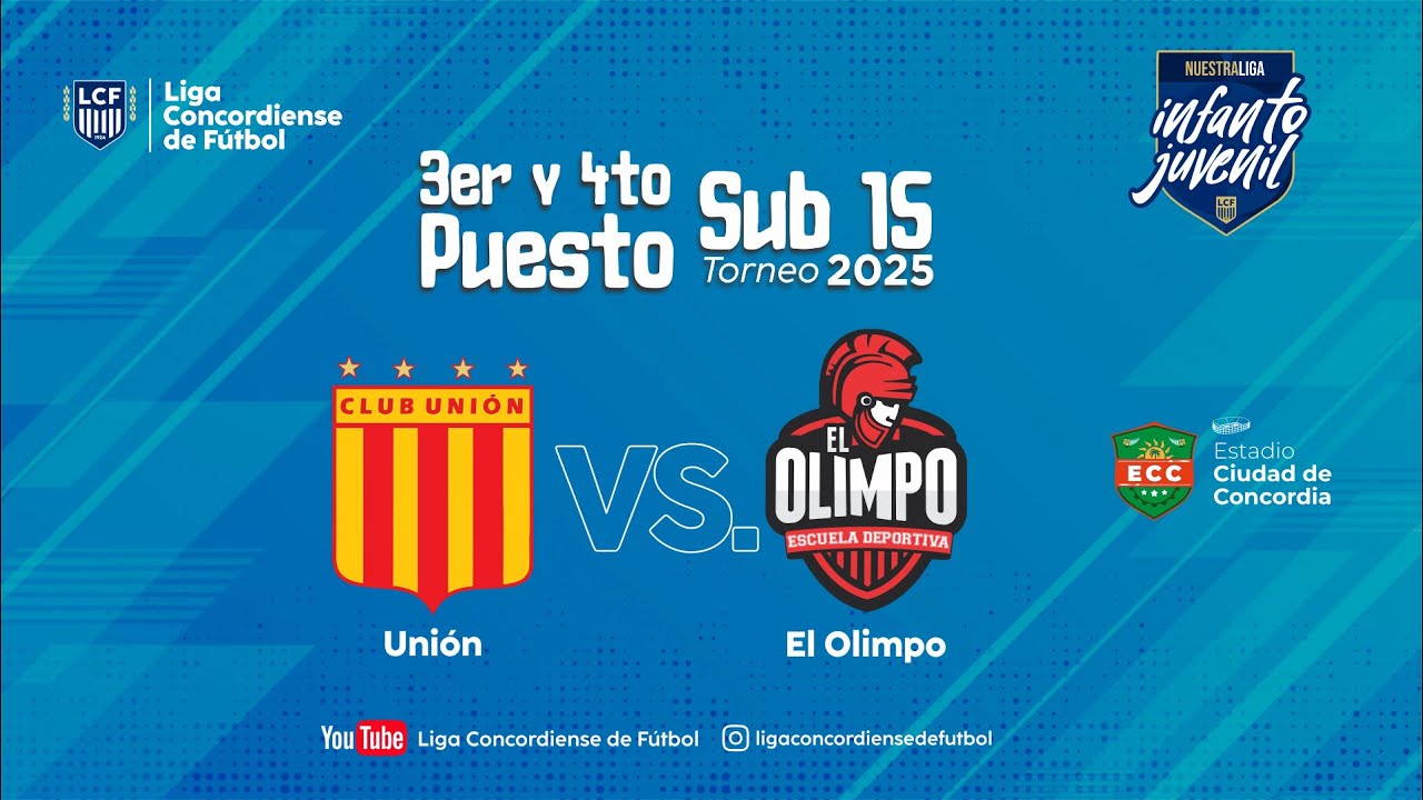 UNIÓN vs EL OLIMPO | 3er y 4to PUESTO SUB 15 TORNEO 2025