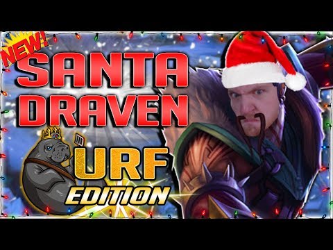 SANTA DRAVEN: URF MASSACRE EDITION!! NEW SANTA DRAVEN SKIN IS AWESOME!! - DRAVEN URF GAMEPLAY
