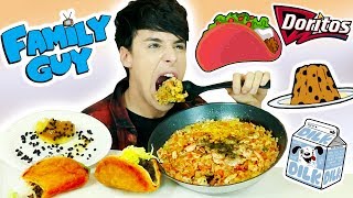 i only ate FAMILY GUY FOODS for 24 hours!!!