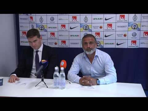 Presskonferensen efter AFC - DIF