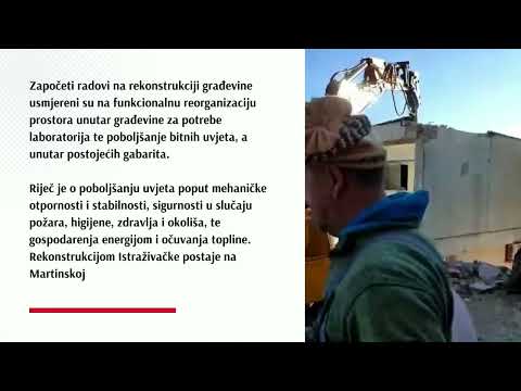 Započeli radovi na Istraživačkoj postaji na Martinskoj u sklopu strukturnog projekta O-ZIP