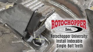 Video Thumbnail for Rotochopper® University: How to Install Indexable Single Bolt Teeth