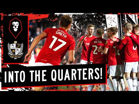 Smith header seals Quarter Final place 🍕🏆 | Salford City 1-0 Port Vale Highlights