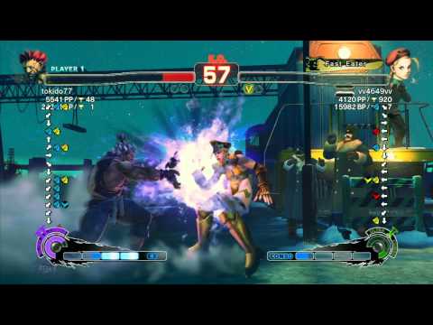 SSF4 AE 2012: Tokido (Akuma) vs vv4649vv (Cammy) - Xbox Live Ranked Match