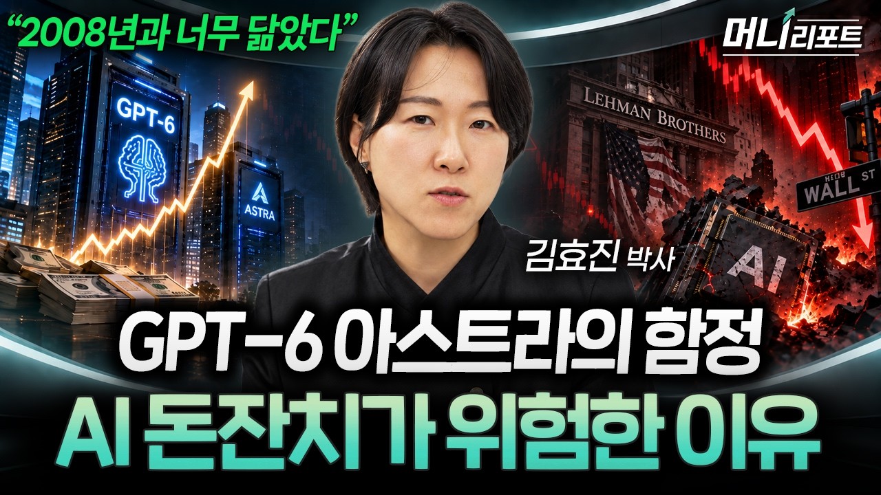 "2008년과 소름돋게 닮았다" GPT-6 아스트라가 쏘아올린 AI 호황이 위험한 진짜 이유 (김효진 박사 2부) I 머니