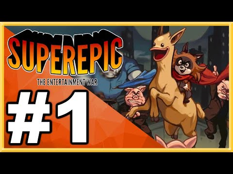 SuperEpic: The Entertainment War WALKTHROUGH PLAYTHROUGH LET'S PLAY GAMEPLAY - Part 1