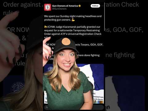 GOA Does It Again! Judge Grants Restraining Order!!! #2ndamendment #shortsvideo #shortsfeed #shorts Thumbnail