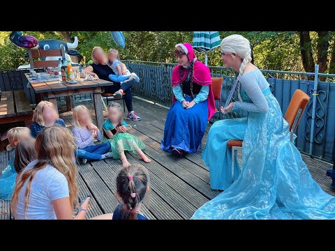 Kindergeburtstag mit Elsa und Anna bei Pinkteddy Prinzessin