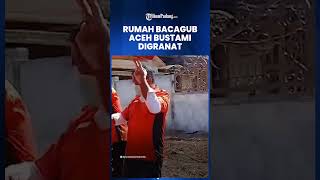 Terekam CCTV! Rumah Bacagub Aceh Bustami Hamzah Dilempar Granat, 2 Pelaku Berboncengan