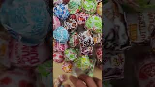 🍭🍬MOST SATISFYING SOUND CANDY LOLLIPOPS DUM DUMS ORIGINAL MIX FLAVOR #CANDIES #dumdums #asmr #shorts