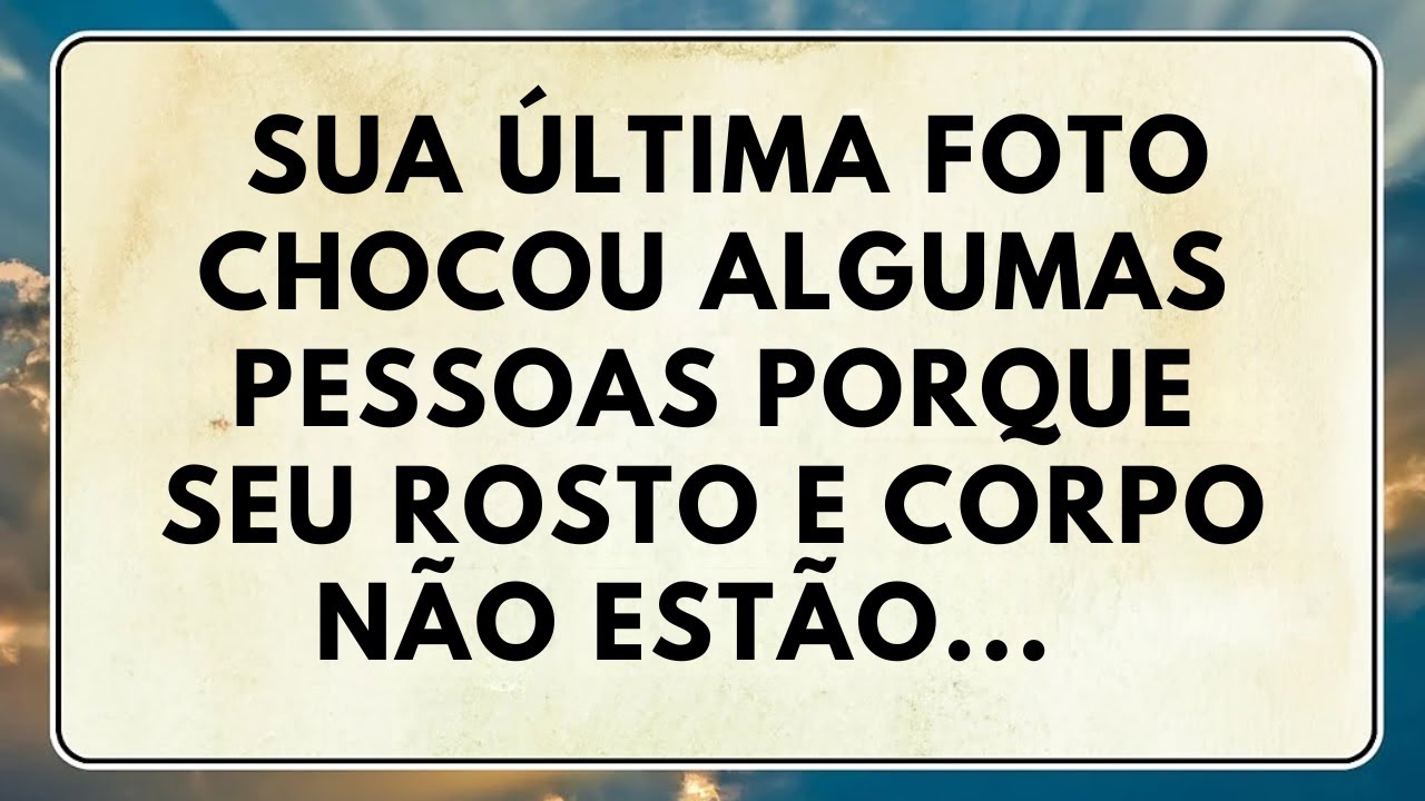 😲 SUA ÚLTIMA FOTO CHOCOU ALGUMAS PESSOAS PORQUE SEU ROSTO E CORPO NÃO ESTÃO... @DeusMensagem