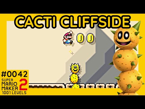 Cacti Cliffside | Super Mario Maker 2 | 1001 Levels #0042