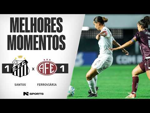 Gols e lances de Santos x Ferroviária-SP