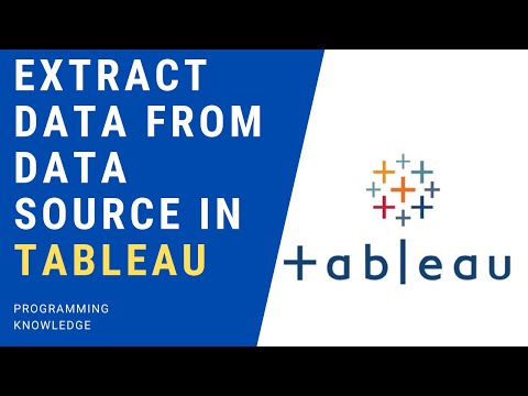 Tableau Tutorial for Beginners 7 How to Extract Data from Data Source in Tableau