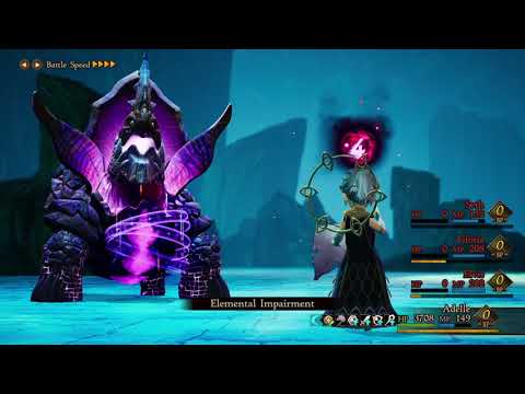 Bravely Default II Solo Challenge - Genbu vs Adelle (level 26)